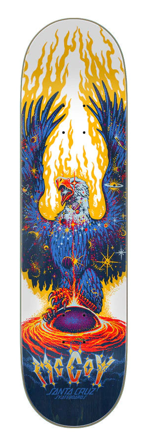 8.25in McCoy Cosmic Eagle VX Twin Tip Santa Cruz Skateboard Deck