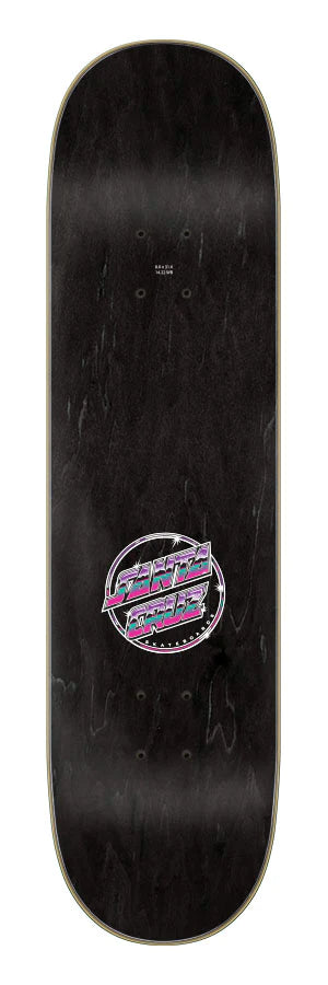 8.0in Chrome Dot Space Everslick Santa Cruz Skateboard Deck