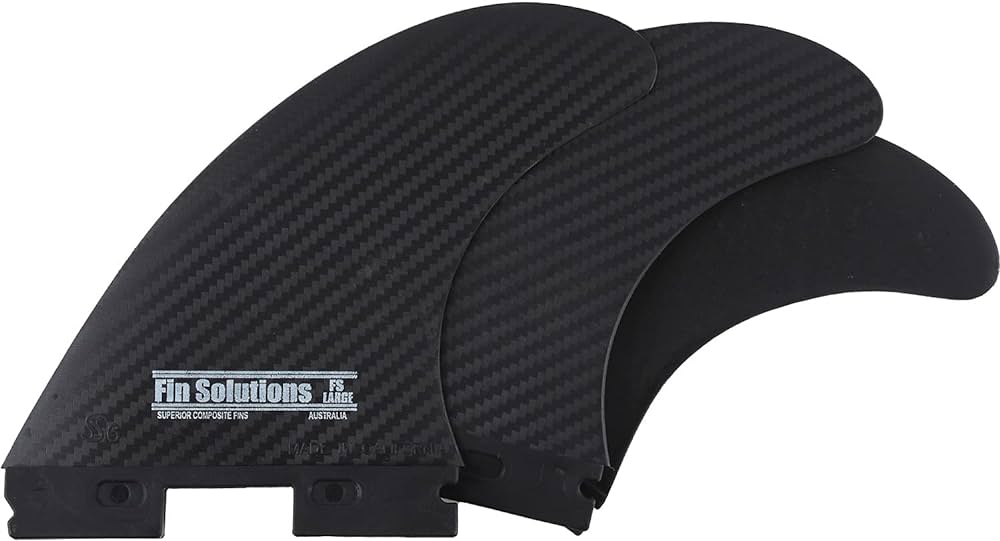 Fin Solutions FFS large Black weave 3 fin set