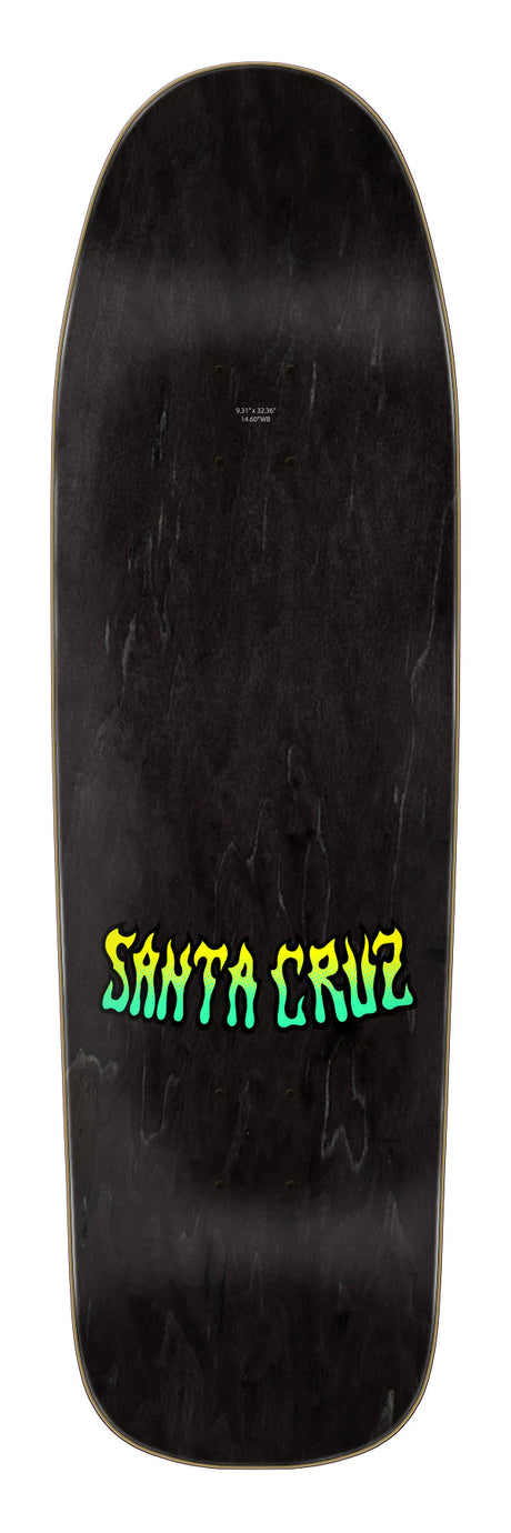 9.31in Dressen Rose Crew Two Santa Cruz Shaped Skateboard Deck