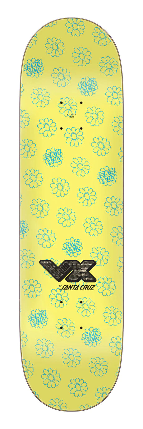 8.25in Delfino Wildflower VX Santa Cruz Skateboard Deck