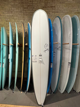 Torq "The Don" Surfboard NR  9'1" White with Grey Rails