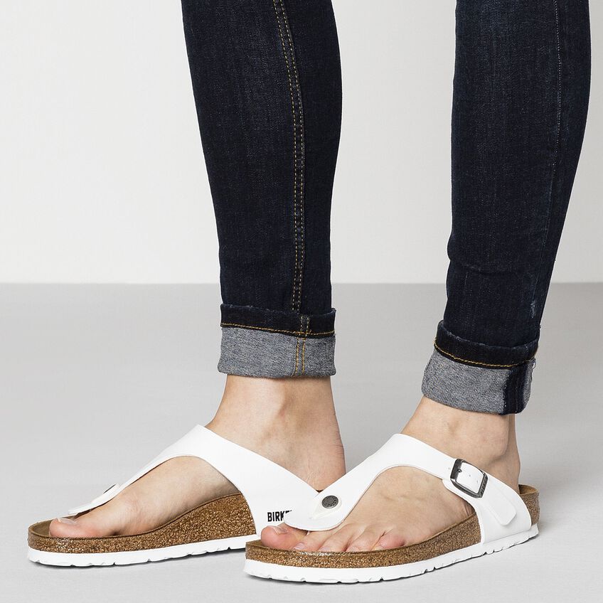 Birkenstock Gizeh Birko-Flor - White