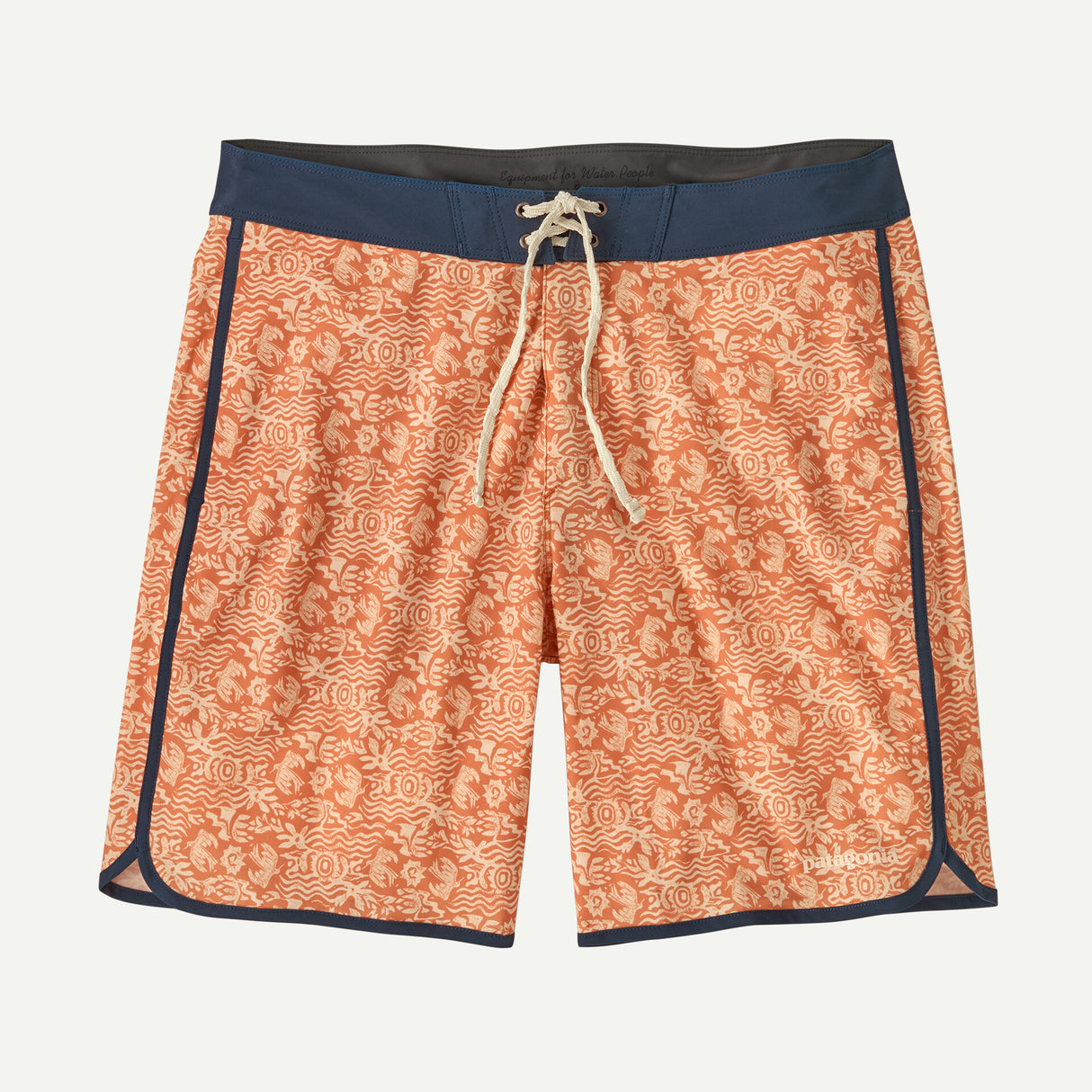 Patagonia Men's Hydropeak Side Shore Boardshorts - 18" Mountain Breeze: Sunset Orange