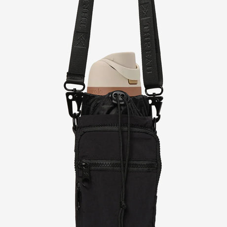 Thread Water Bottle Sling Bag - Black