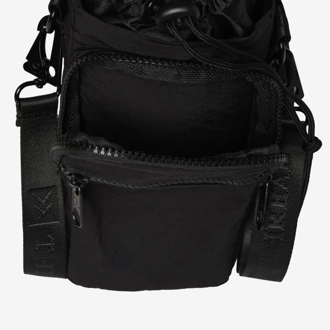 Thread Water Bottle Sling Bag - Black