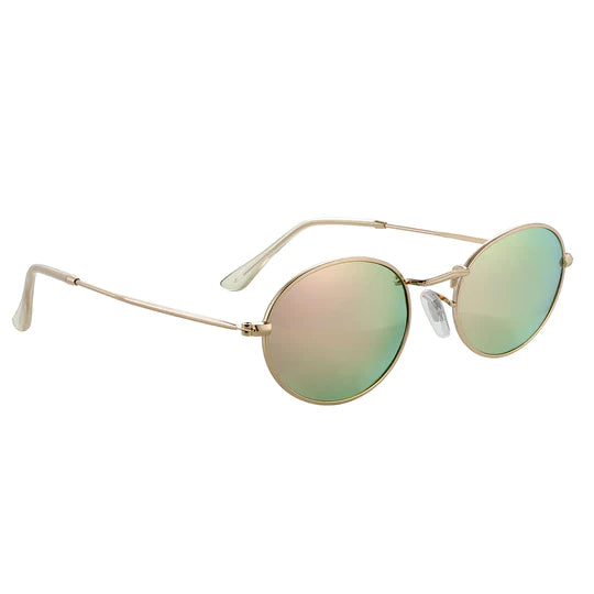 Campbell Gold/Pink Mirror Polarized Sunglasses