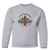 EOS Surf "Retro Fish" Youth Crew Neck Sweater - Sport Grey