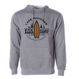 EOS Surf "Retro Fish" Hooded Sweatshirt - Gunmetal Grey