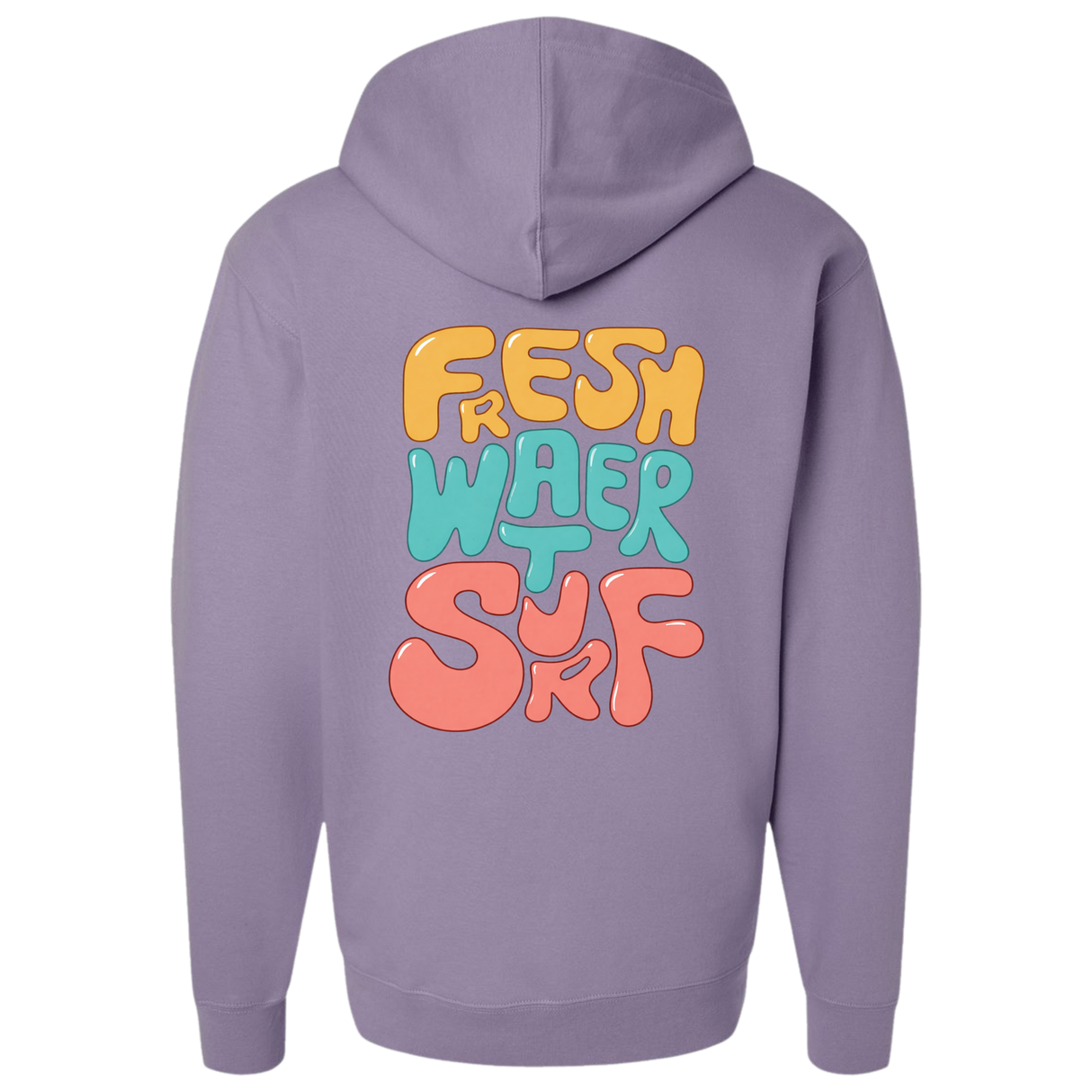 EOS Surf "Fresh Water Surf" Hooded Sweatshirt - Plum