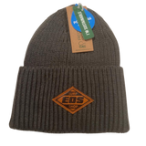 EOS Leather Patch Beanie