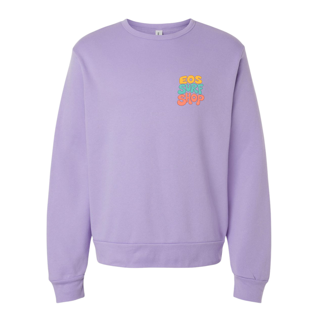 EOS Surf "Fresh Water Surf" Crew Neck Sweatshirt - Dark Lavender
