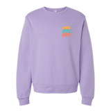 EOS Surf "Fresh Water Surf" Crew Neck Sweatshirt - Dark Lavender