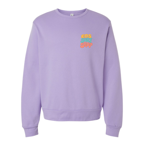 EOS Surf "Fresh Water Surf" Crew Neck Sweatshirt - Dark Lavender