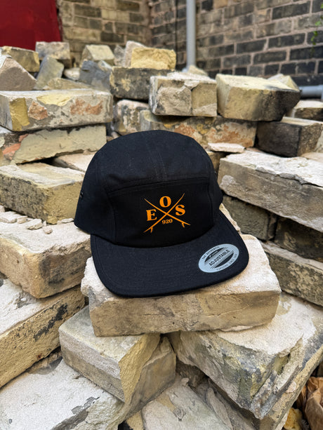 EOS "Crest" Logo 5 Panel hat - Black