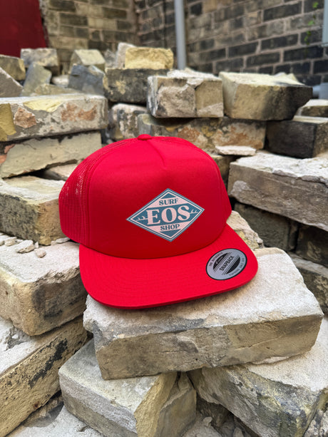 EOS "Diamond " Logo Foam Trucker - Red
