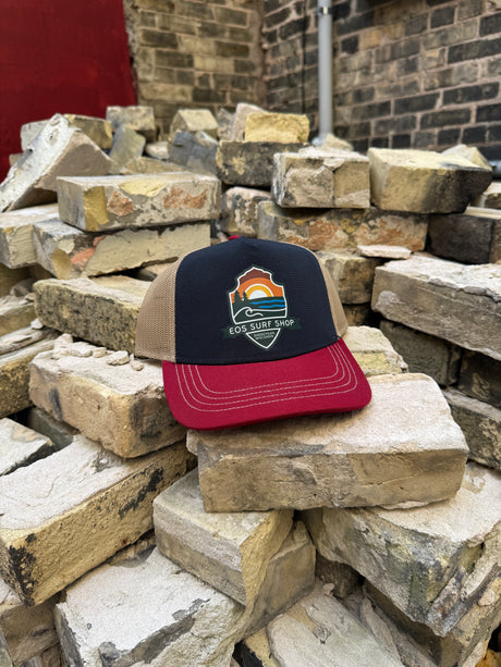 EOS "Park System" Trucker Cap - Navy & Maroon