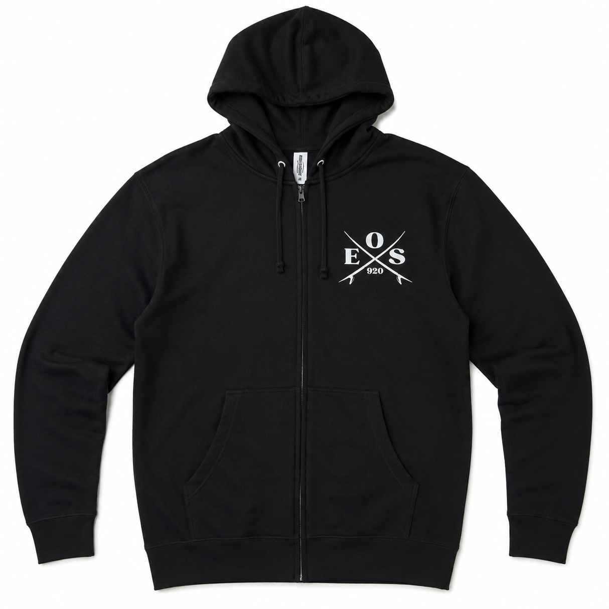 EOS Surf "Crest" Zip Hoodie - Black