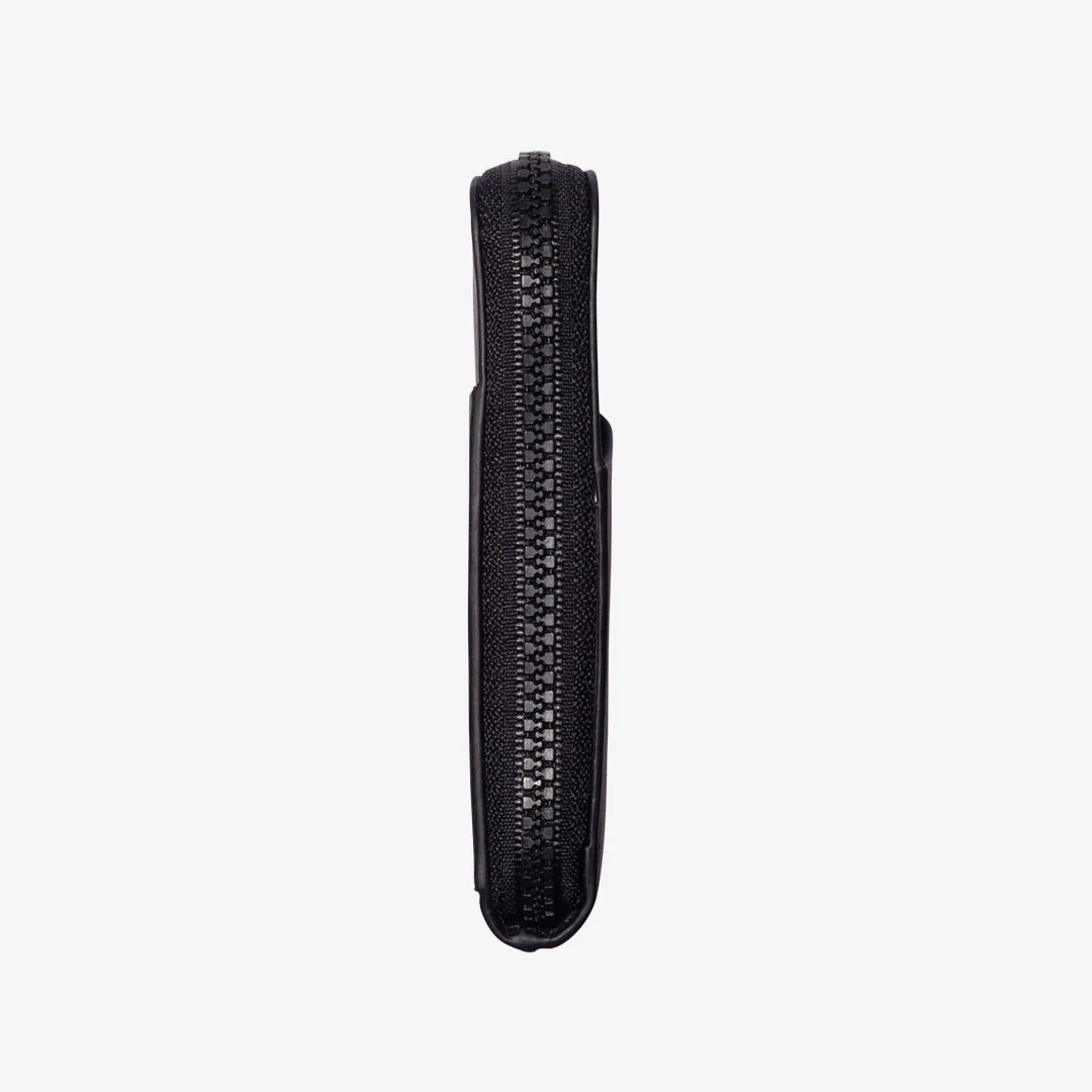 Thread black zipper wallet