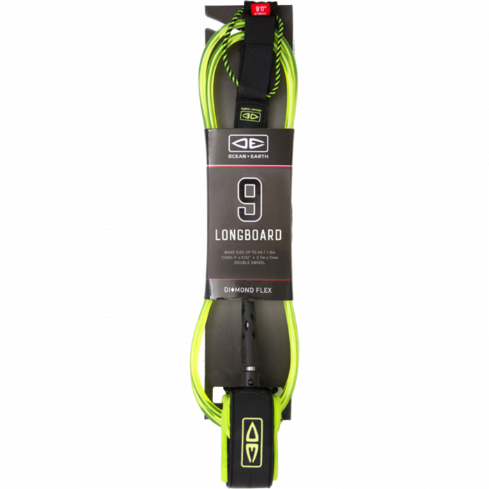 Ocean & Earth One XT Regular Leash 9' - Lime