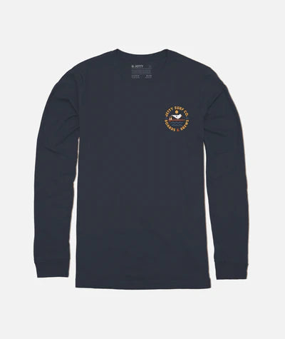 Jetty Boards & Brews Long Sleeve Tee - Blue