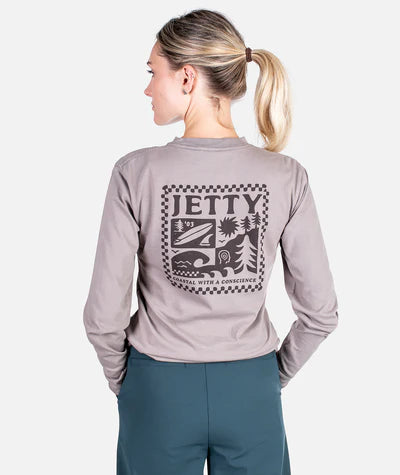 Jetty Terrains Long Sleeve - Grey