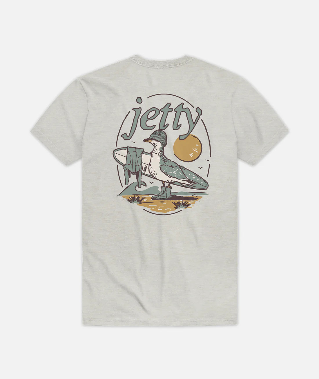 Jetty Gull Tee - Heather Grey