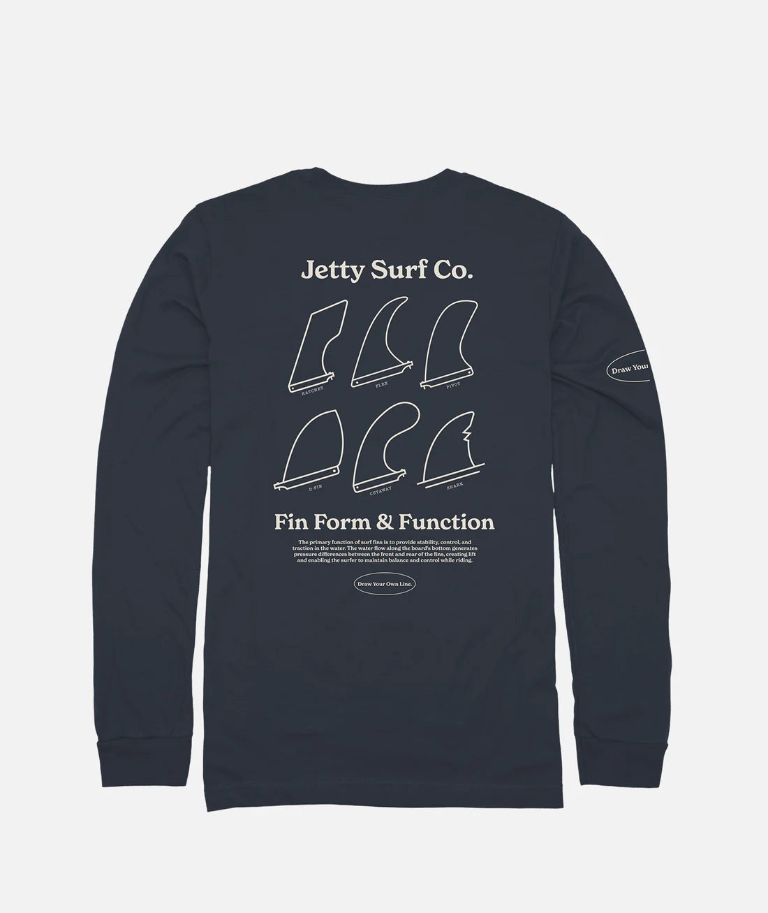 Jetty Fins Long Sleeve - Blue