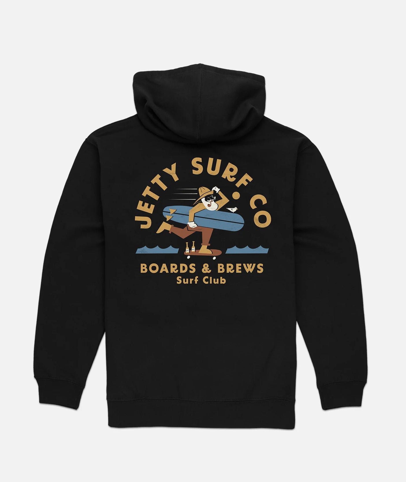 Jetty Boards and Brews Hoodie - Black