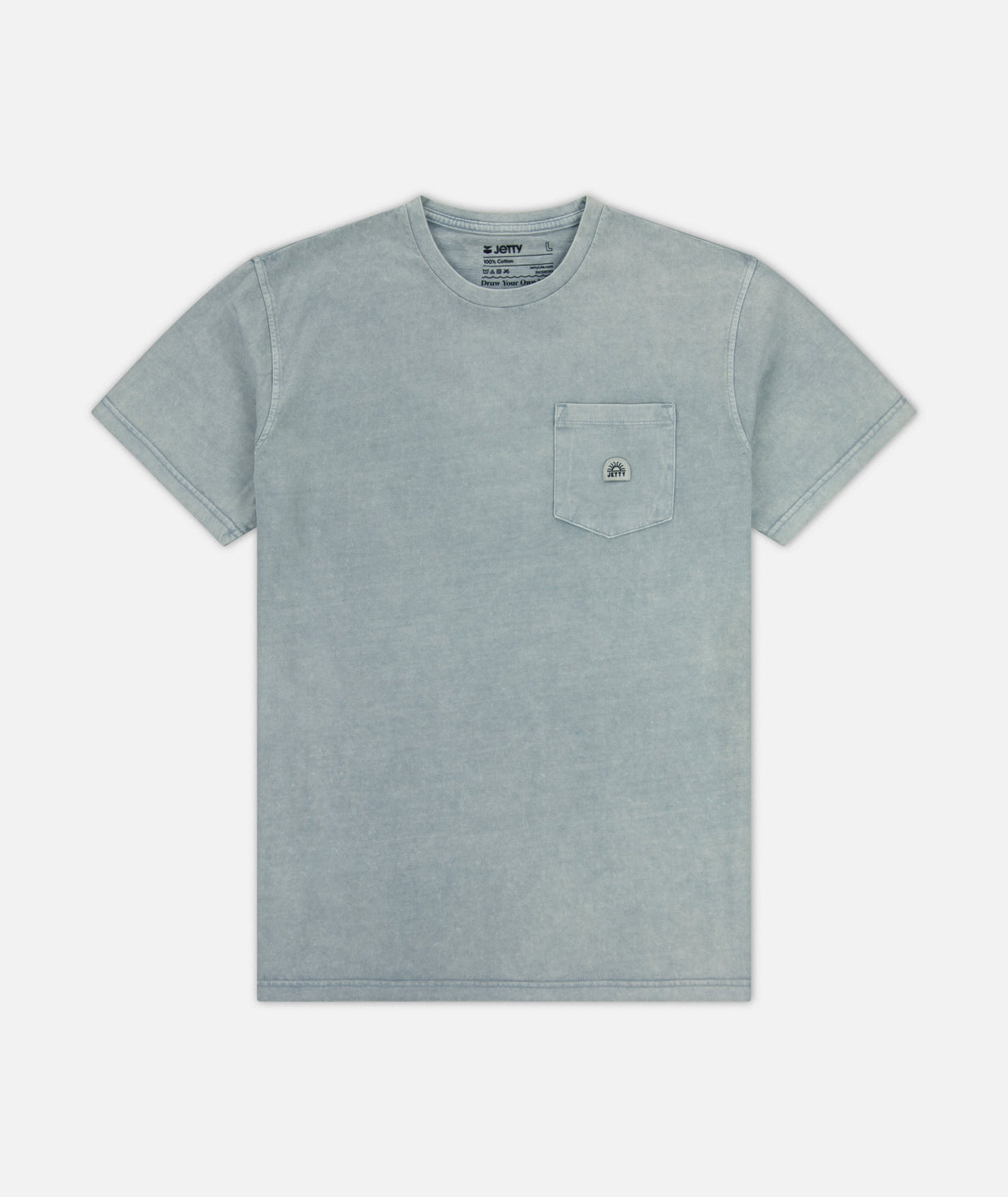 Jetty Tanker Heavyweight Tee - Light Blue