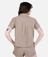 Jetty Cape Cod Jacquard Shirt - Brown