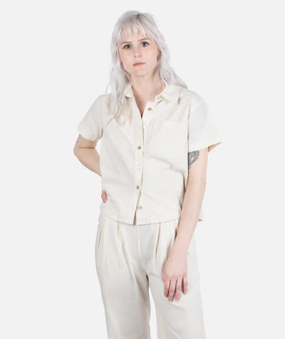Jetty Cape Cod Jacquard Shirt - Cream