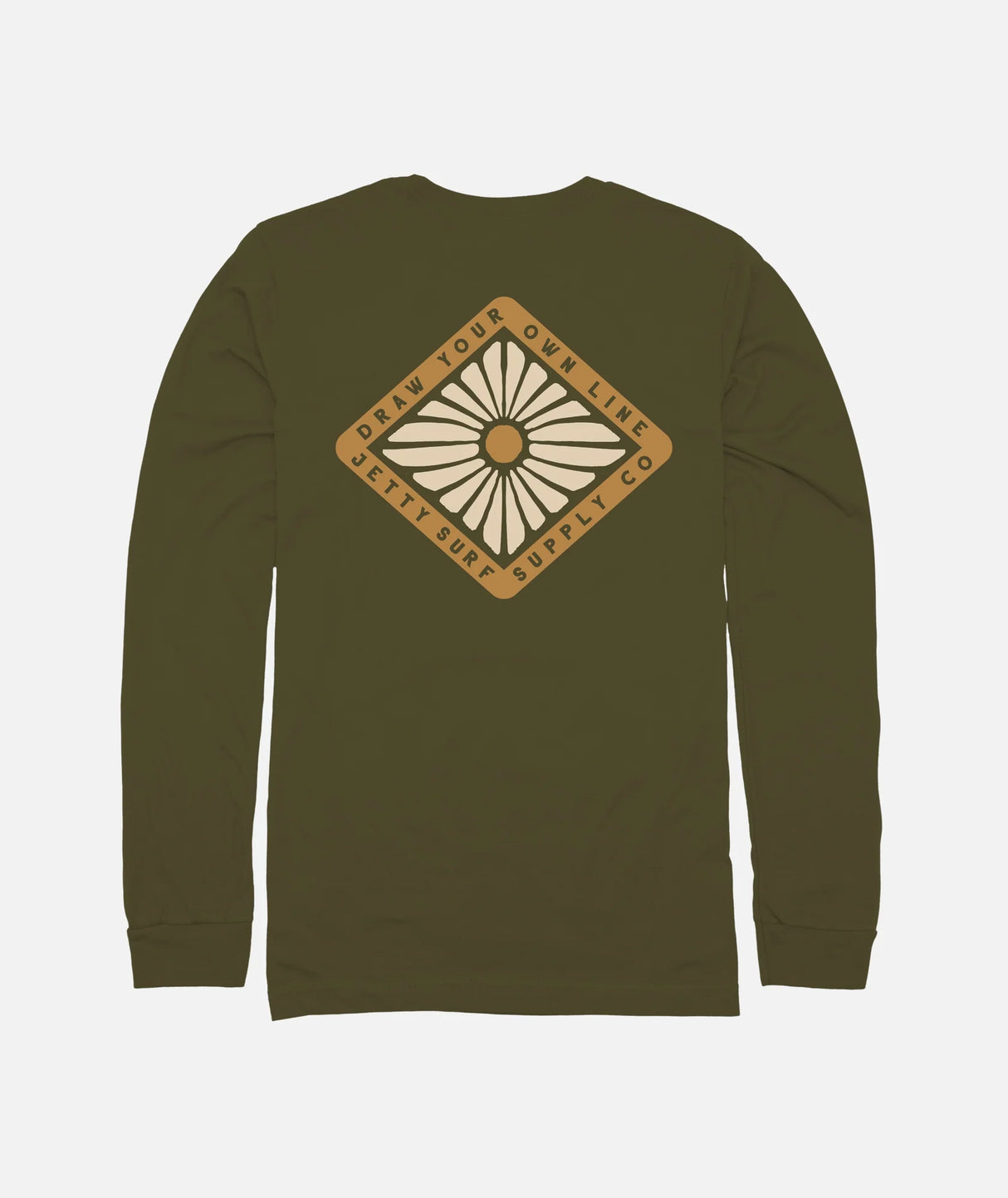 Jetty Men's Flare Long Sleeve -  Military Green