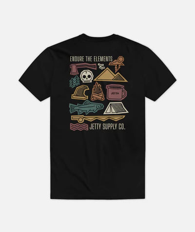 Jetty The Elements Tee - Black