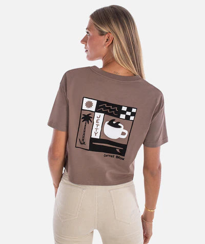 Jetty Coffee Break tee - Brown