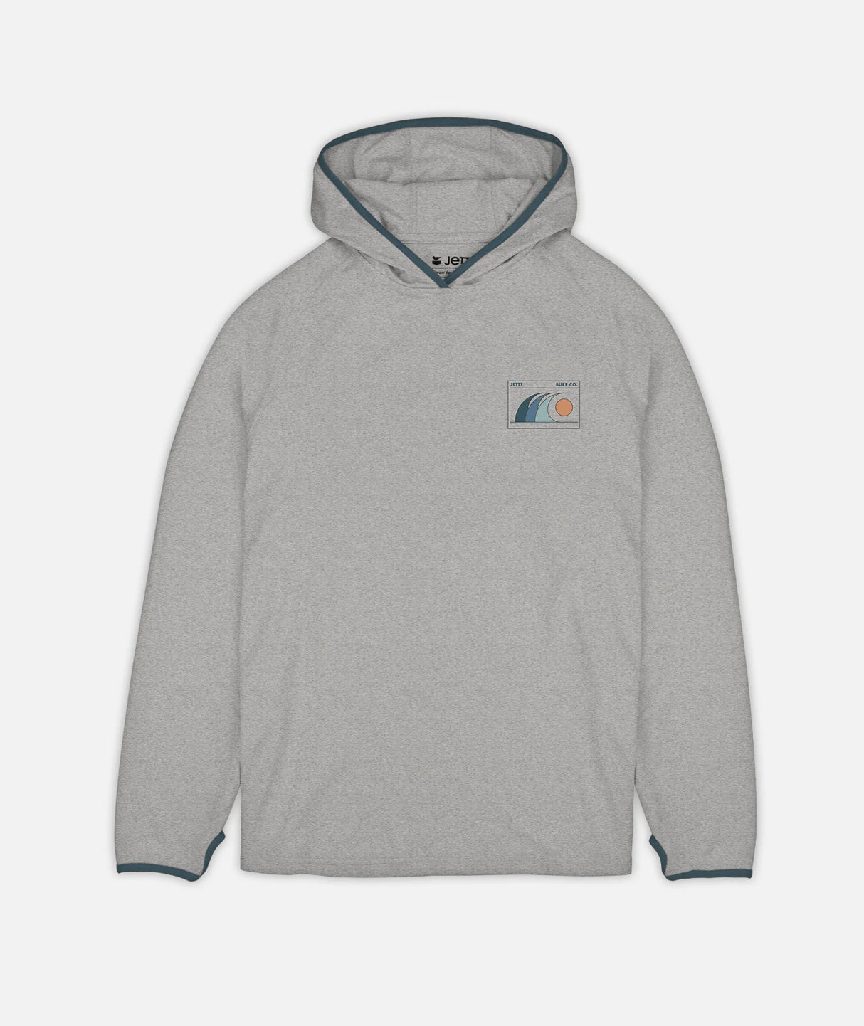 Jetty Mahi UV Tech Hoodie - Grey