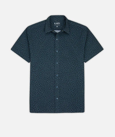 Jetty Sandspit Tech Woven Shirt - Navy
