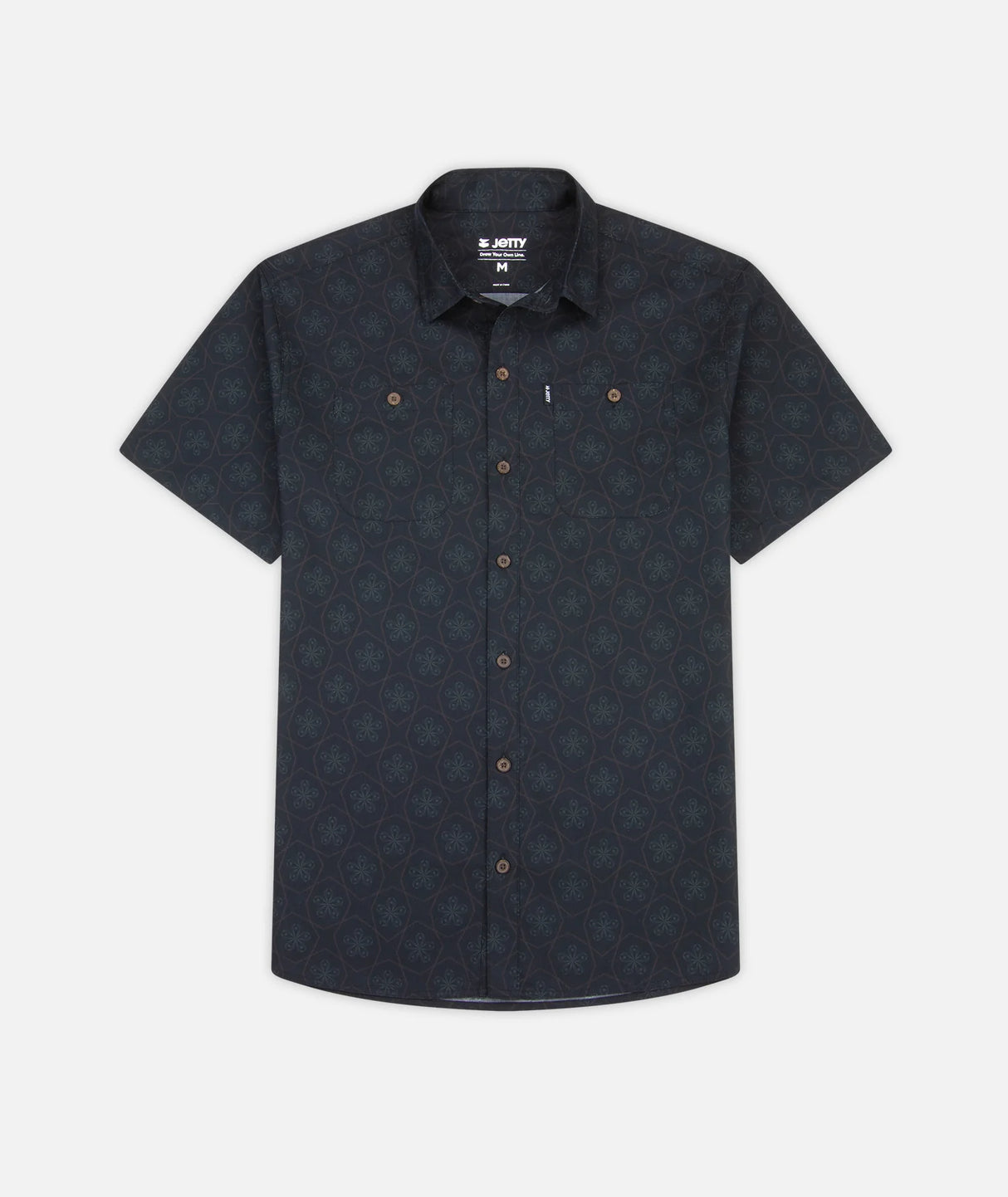 Jetty Seabrite Cotton Shirt - Black