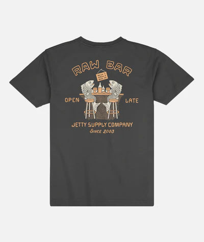 Jetty Raw Bar Tee - Black