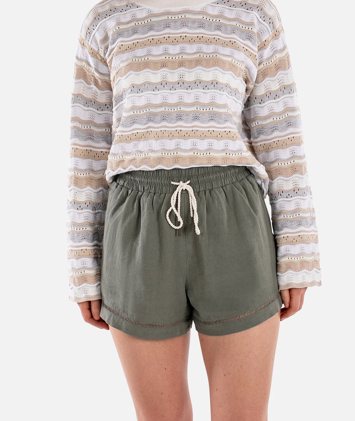 Jetty Dune Linen Short - Agave