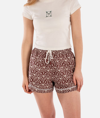 Jetty Dune Linen Short - Rust