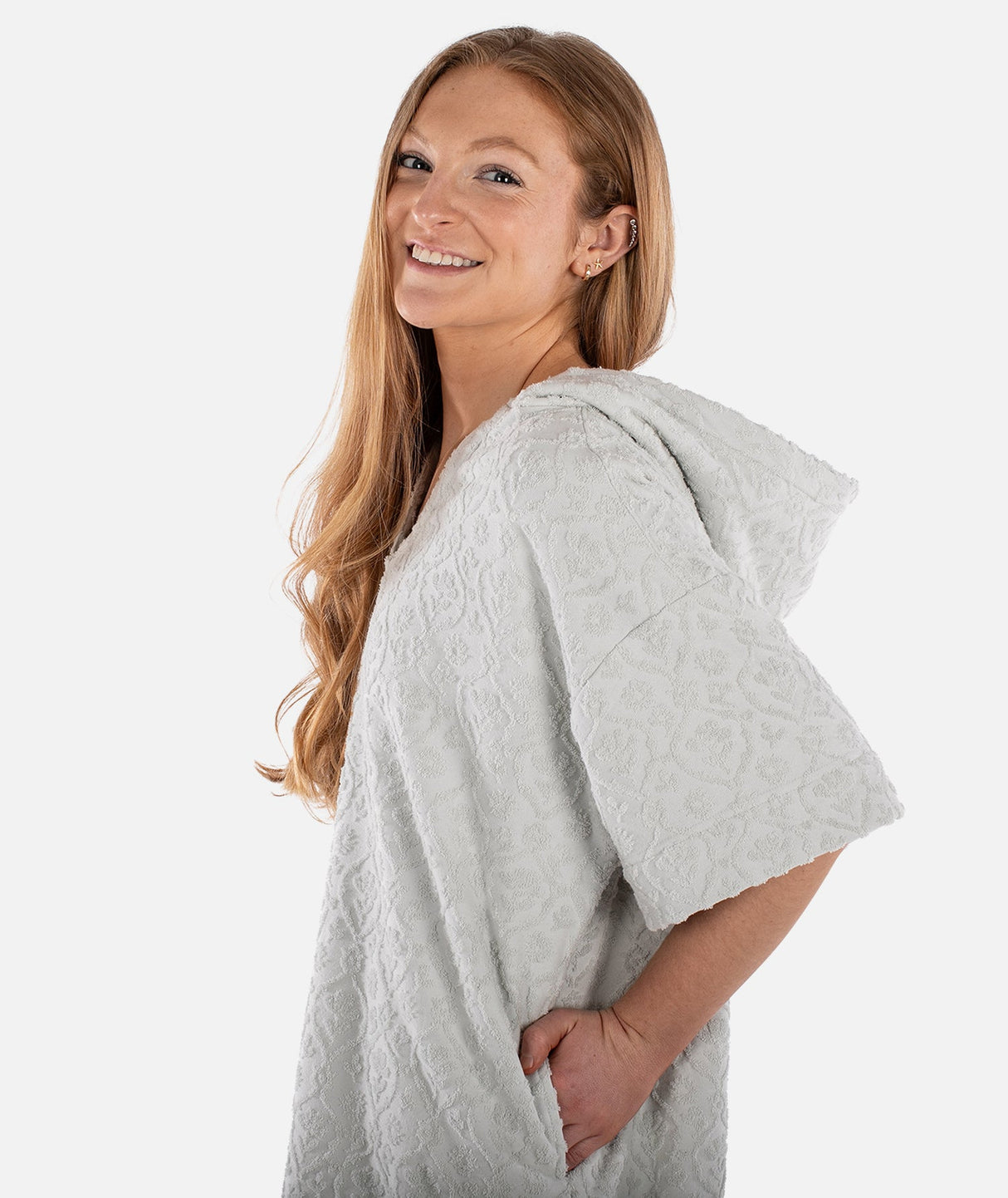 Jetty Women's Cornwall Jacquard Terry Dress - Fog