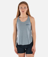 Jetty Runes Slouchy Tank - Light Blue