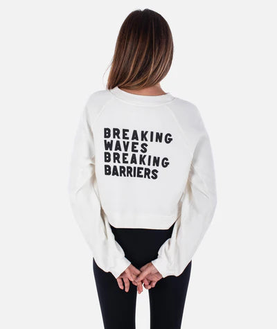 Jetty Breaking Barriers Crewneck - White
