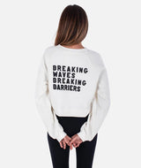 Jetty Breaking Barriers Crewneck - White