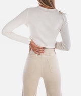 Jetty Whaler Corduroy Wide Leg Pants - Ivory