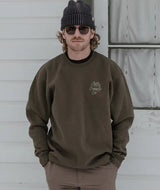 Jetty Breakers Crewneck - Army