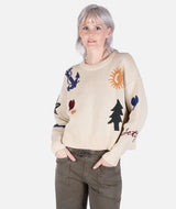Jetty Crescent Sweater - Light Tan