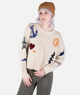 Jetty Crescent Sweater - Light Tan