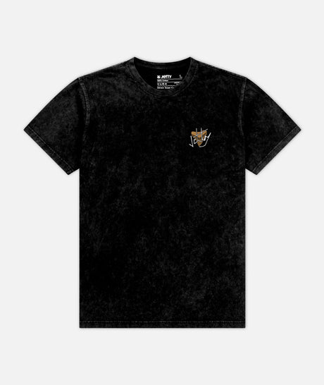 Jetty Jaws Tee - Black Mineral Wash